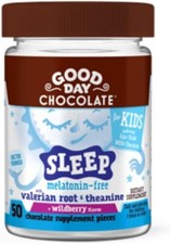 Good Day Chocolate, Kids Sleep Valerian Root Theanine Melatonin Free Wildberry picture