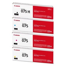 Canon 075 H Black High Yield, 075 Cyan/Magenta/Yellow Standard Yield Toner Set picture