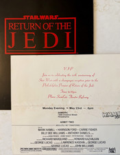 Star Wars Return Jedi 1983 Philadelphia VIP Premiere Ticket Program WMMR Rare picture