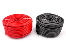 10 AWG Gauge Automotive Primary Wire 50 Ft Red & 50 Feet Black Power Cable | picture
