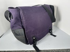 ESPRIT VINTAGE 90s Y2K MESSENGER  SATCHEL SHOULDER  BAG Rubber Bottom Purple picture
