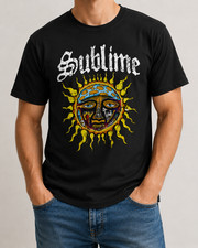 Sublime Sun Logo T-Shirt Retro Ska Punk Rock Graphic Tee Unisex picture