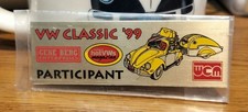 VW Classic '99 Plate NOS Unopened AirCooled Volkswagen picture
