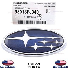 Genuine OEM Front Grille Emblem 2015-2017 Subaru Impreza Crosstrek 93013FJ040 picture