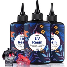 KISREL UV Resin 300G - Upgraded UV Resin Kit, Hard Type Crystal Clear Ultraviole picture