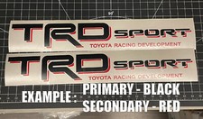 2x TRD Sport Decal for Toyota Tacoma Tundra Bedside Vinyl Decal CUSTOM COLOR picture