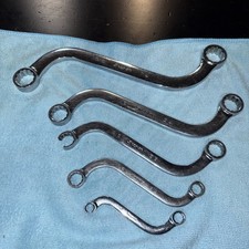 SNAP-ON TOOLS 5 PIECE SAE S-SHAPED BOX WRENCH SET 5/16” TO 7/8”, PLEASE READ picture