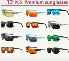 Lot of 12, whole sale sunglasses Assorted Multicolor, Tinted Plastic Lenses picture