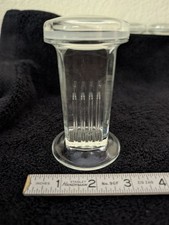 Vintage Wheaton Clear Glass Coplin Staining Jar w/ Lid Lab Art Pen Refining USA picture
