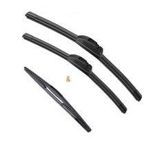 F&R Front & Rear Windshield Wiper Blades For Inifiti FX35 2003-2010 OEM Quality picture