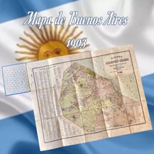 1903 Buenos Aires Map Argentina - Pablo Ludwig picture
