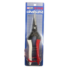 Okatsune Bud Trimming Shears 190mm No.304 Red & White - Made in Japan picture