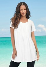 Roaman's Women's Plus Size Ultimate Pleatneck Tunic picture