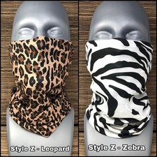 Black Paisley Face Mask Neck Gaiter Motorcycle Balaclava Tube Bandana Bike Mask picture