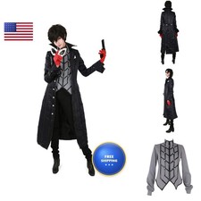 Miccostumes Men's Costume Anime Thief Cosplay Black Ankle-length Tailcoat Shirt picture