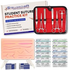 38 Pcs Suture Student Practice Kit for Training with Surgical Pad Sutures picture