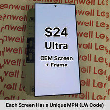 DISCOUNT OEM For Samsung Galaxy S24 Ultra OLED Display Touch Screen w/ Midframe picture