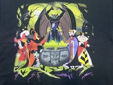 Vintage Disney Villains T Shirt XL Boxy Fit Runaway Brain Mickey Evil Queen READ picture