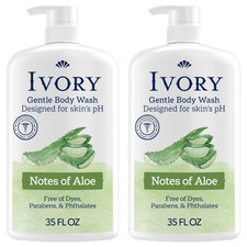 Ivory Body Wash Mild Gentle Aloe Scent 35 fl oz 2 Pack picture