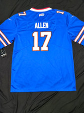 Nike Josh Allen #17 Buffalo Bills Blue Red White NFL Football Jersey Men's XL picture