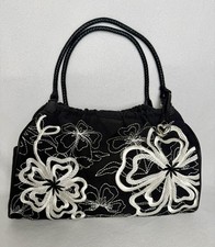 Brighton “Adele” Stunning Canvas Handbag Embroidered Flowers Boho picture