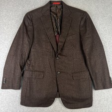 ISAIA Napoli Aqua Cashmere Sport Coat Blazer 42R Mens Brown Suit Jacket picture