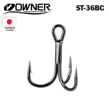 100/1000 pack OWNER ST-36BC Black Chrome STINGER-36 TREBLES picture
