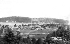 1927 Birds Eye View Waldport Oregon OR - Reprint picture