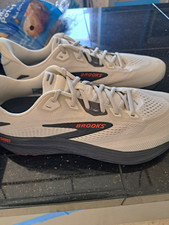 12.5 Brooks Ghost Men’s Running Shoes Gray/Black/Orange Low Top Mesh Lace-Up picture