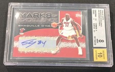 2004-05 TOPPS SHAQUILLE O'NEAL MARKS OF EXCELLENCE AUTO BGS 8 SHAQ DIESEL  picture
