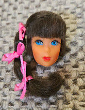 VINTAGE MATTEL 1967 TALKING BARBIE #1115 DOLL HEAD ONLY/MINTY/CHOCOLATE BON BON picture