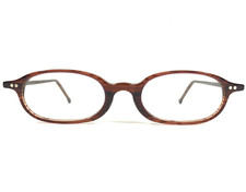 Vintage la Eyeworks Eyeglasses Frames MR.RAY 285 Striped Brown Oval 45-20-140 picture