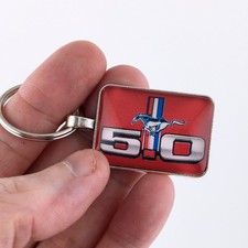 Vintage Mustang 5.0 Chrome Trunk Fender Emblem 1