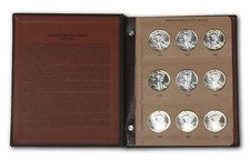 Complete 1986-2009 American Eagle Silver Dollar Dansco Album (24 Coins) picture