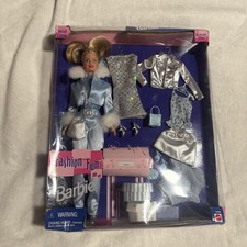 Mattel Barbie Doll 12.8 Inch Tall Dressup Fashion Fun Gift Set Sparkling Glitter picture