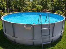 15ft x 42in Round Above Ground Swimming Pool Set Steel Frame Filter Pump Ladder picture