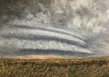 soft pastel paintings original landscape weather nature rain derecho storm art picture