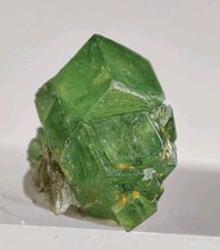 Green Demantiod Garnet gemmy crystal On Matrix Beautiful specimen from Pak. picture