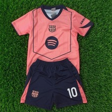 Hot Lamine Yamal #10 Barcelona Kids Soccer Jersey Kit Boys Girls Youth Fan Gift picture