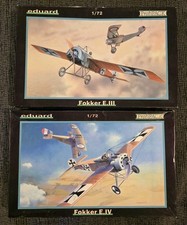Vintage EDUARD 1/72 WWI Fokker E. III & Fokker E. IV German Fighter Model NEW picture