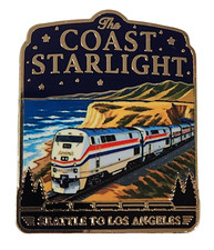 Amtrak Coast Starlight Route– Southbound Edition Collector Enamel Pin SEA to LA picture
