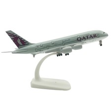 1/400 20cm Aircraft Qatar A380 Alloy Plane Model Plane Airplane Kits Gifts picture