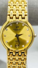 Ladie Vintage Raymond Weil 18k Gold Electroplated Geneve Fidelio 4702 32mm Watch picture