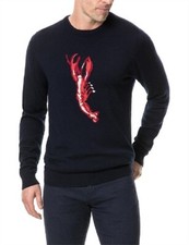 $199 NWOT Men's XL RODD & GUNN NAUTIC Marine Lobster Knit in Navy EP0824 picture