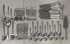 Vintage 1847 Rogers Bros Daffodil Silverware Set 79 Pieces, International Silver picture