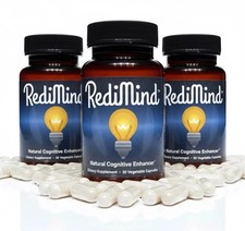 (3 Packs) RediMind Natural Cognitive Enhancer 90 Caps-Focus-Memory-Brain Health picture