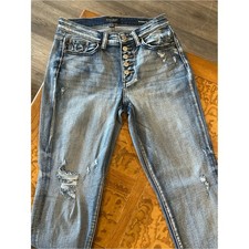 Judy Blue Women's Light Blue Distressed Skinny Jeans picture