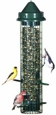 Squirrel Buster Classic Tube Bird Feeder with 4 Feeding Ports, Green picture