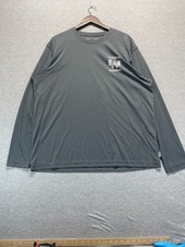Magellan Outdoors Fish Gear Shirt Mens XL Gray Classic Fit Logo Moisture Wicking picture