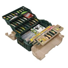 Plano 6-Tray Hip Roof Large Tackle Box Green Sand SALE picture
